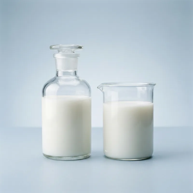 Pure Acrylic Emulsion — representative photo: milky white liquid