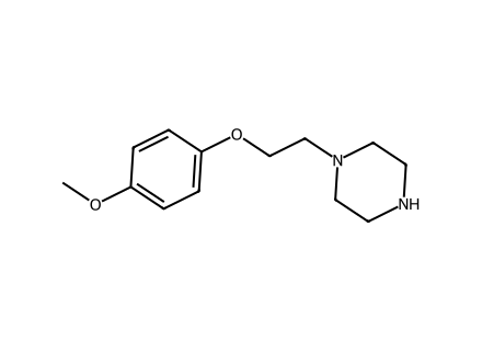 1-[2-(4-Methoxy-phenoxy)-ethyl]-piperazine molecular structure