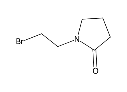 1-(2-Bromoethyl)pyrrolidin-2-one molecular structure