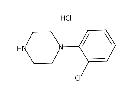 1-2-chlorophenyl-piperazine-monohydrochloride molecular structure
