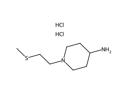 1-[2-(Methylthio)ethyl]piperidin-4-amine dihydrochloride molecular structure