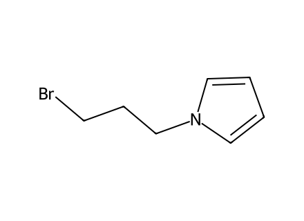1-3-bromopropyl-pyrrole molecular structure