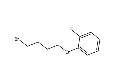 1-4-bromobutoxy-2-fluorobenzene molecular structure