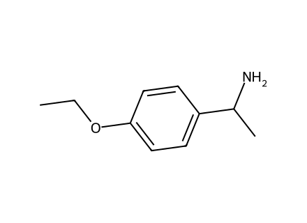 1-4-ethoxyphenyl-ethanamine molecular structure