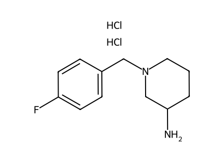 1-(4-Fluorobenzyl)piperidin-3-amine dihydrochloride molecular structure
