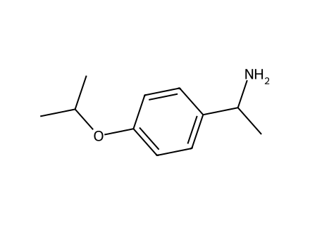 1-4-isopropoxy-phenyl-ethylamine molecular structure