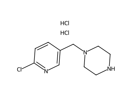1-[(6-Chloropyridin-3-yl)methyl]piperazine dihydrochloride molecular structure