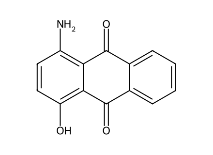 1-Amino-4-hydroxyanthraquinone molecular structure