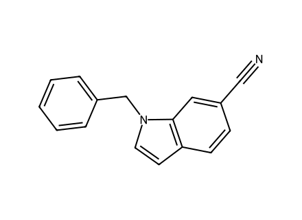 1-Benzyl-1H-indole-6-carbonitrile molecular structure