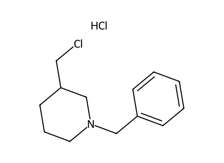 1-Benzyl-3-(chloromethyl)piperidine hydrochloride molecular structure