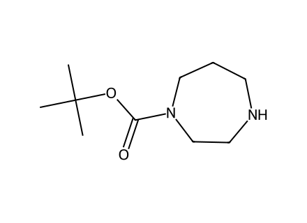1-Boc-homopiperazine molecular structure