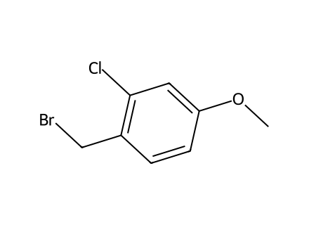 1-Bromomethyl-2-chloro-4-methoxybenzene molecular structure