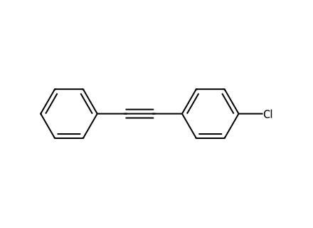 1-Chloro-4-(Phenylethynyl)Benzene molecular structure