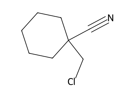 1-chloromethyl-cyclohexanecarbonitrile molecular structure