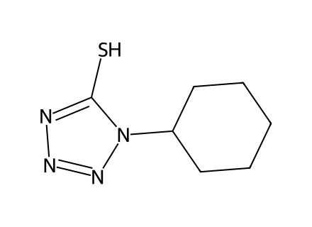 1-Cyclohexyl-1H-tetrazole-5-thiol molecular structure