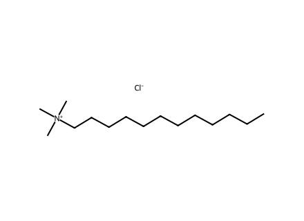 (1-Dodecyl)trimethylammonium chloride molecular structure