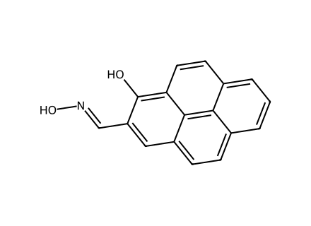 1-hydroxypyrene-2-carbaldehyde-oxime molecular structure