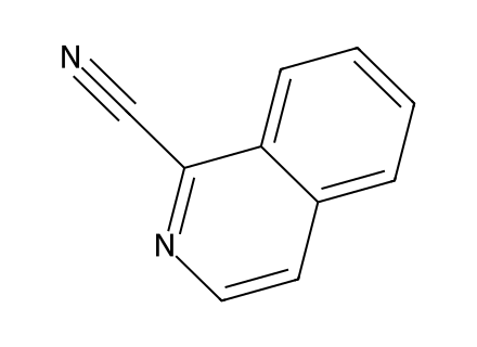 1-isoquinolinecarbonitrile molecular structure
