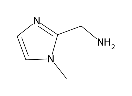 1-methyl-1h-imidazol-2-yl-methylamine molecular structure