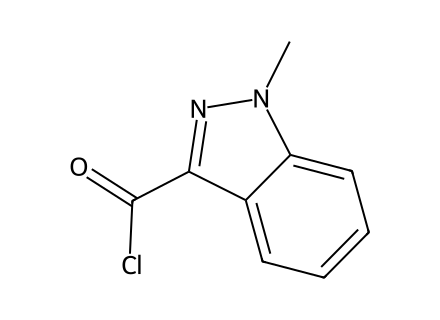 1-Methyl-1H-indazole-3-carbonyl chloride molecular structure