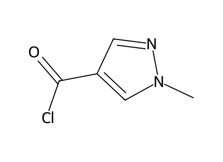 1-Methyl-1H-pyrazole-4-carbonyl chloride molecular structure
