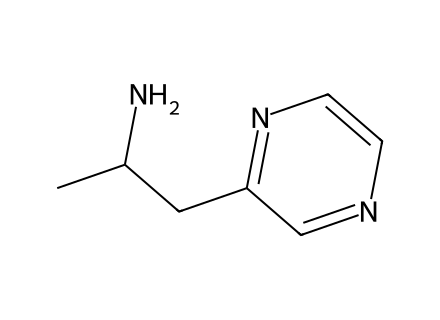 1-methyl-2-pyrazin-2-yl-ethylamine molecular structure
