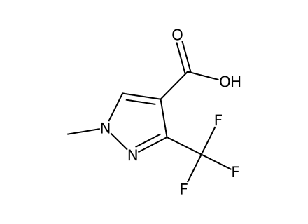 1-Methyl-3-(trifluoromethyl)-1H-pyrazole-4-carboxylic acid molecular structure