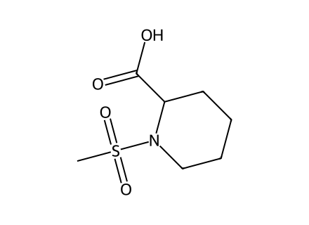 1-(Methylsulfonyl)piperidine-2-carboxylic acid molecular structure