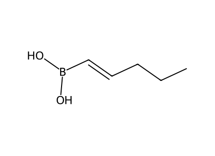 1-Pentenylboronic acid molecular structure