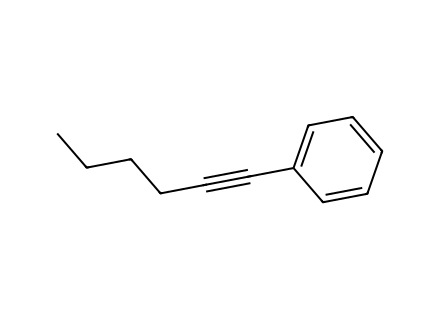 1-phenyl-1-hexyne molecular structure