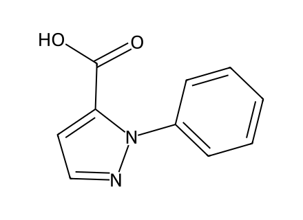1-Phenyl-1H-pyrazole-5-carboxylic acid molecular structure