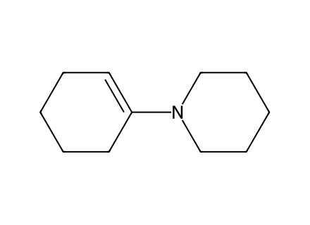 1-piperidino-1-cyclohexene molecular structure