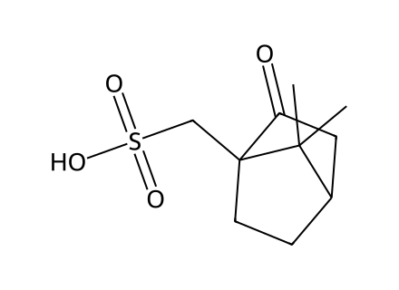 (+/-)-10-Camphorsulfonic Acid molecular structure
