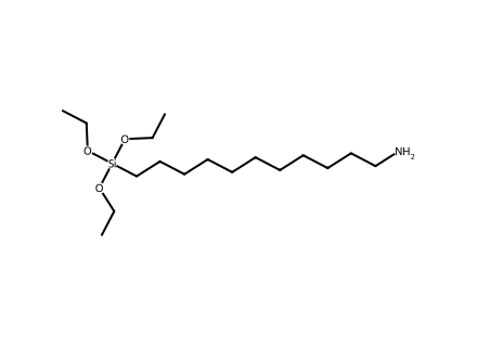 11-aminoundecyltriethoxysilane molecular structure