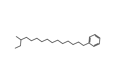 15-phenyl-3-methyl-pentadecane molecular structure