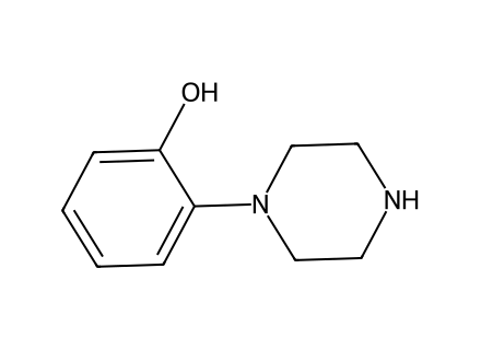 2-(1-Piperazinyl)phenol molecular structure