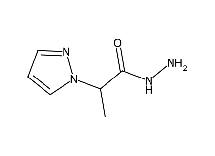 2-(1H-Pyrazol-1-yl)propanohydrazide molecular structure