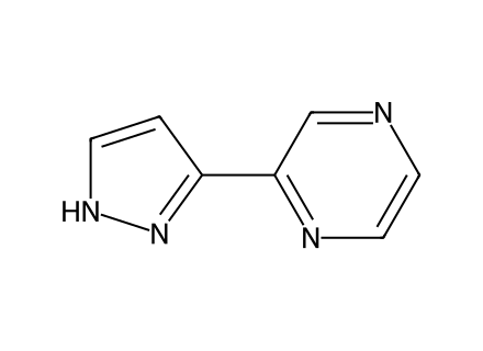 2-(1H-Pyrazol-3-yl)pyrazine molecular structure