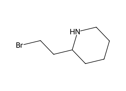 2-(2-Bromo-ethyl)-piperidine molecular structure