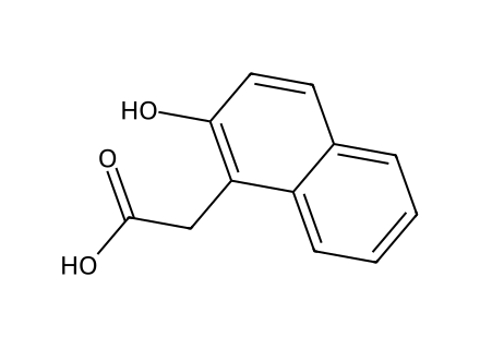 2-(2-Hydroxy-1-naphthyl)acetic acid molecular structure