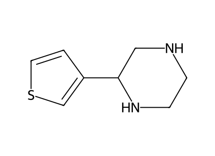 2-(3-Thienyl)piperazine molecular structure