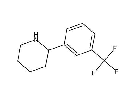 2-[3-(Trifluoromethyl)phenyl]piperidine molecular structure