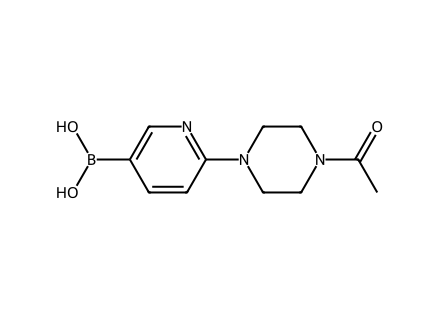 2-(4-Acetylpiperazin-1-yl)pyridine-5-boronic acid, pinacol ester molecular structure