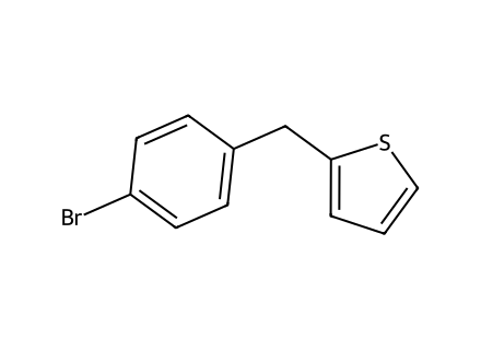 2-(4-Bromobenzyl)thiophene molecular structure