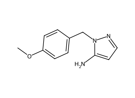 2-(4-Methoxy-benzyl)-2H-pyrazol-3-ylamine molecular structure