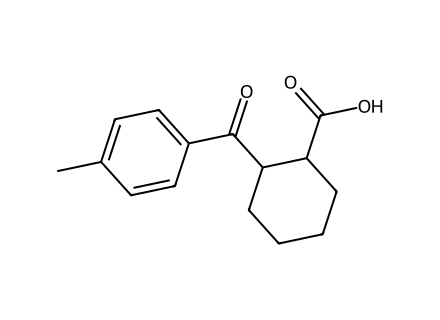 2-(4-Methylbenzoyl)cyclohexanecarboxylic acid molecular structure