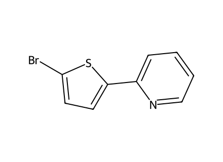 2-(5-Bromo-2-thienyl)pyridine molecular structure