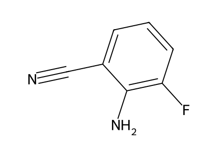 2-Amino-3-fluorobenzonitrile molecular structure