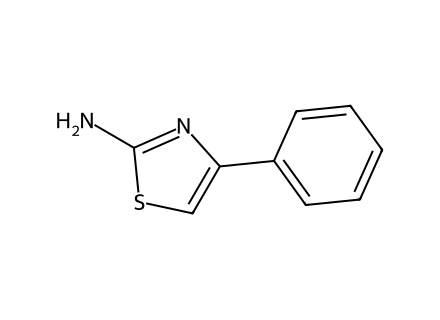 2-Amino-4-phenylthiazole molecular structure