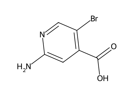 2-Amino-5-bromopyridine-4-carboxylic acid molecular structure